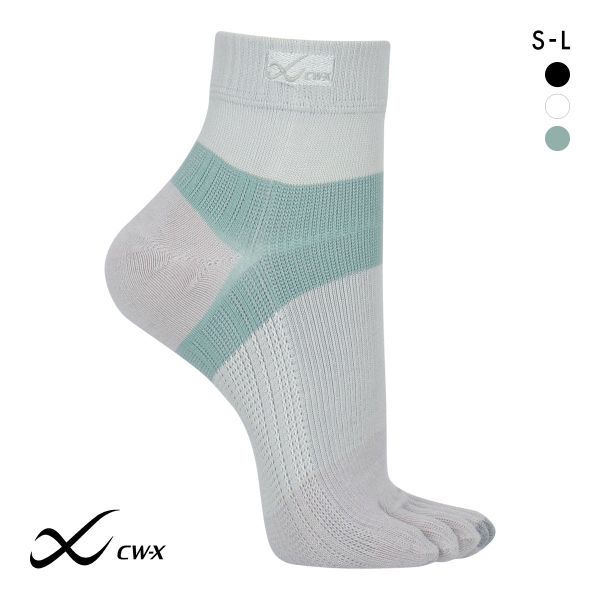 大谷翔平愛用モデル ワコール Wacoal シーダブリューエックス CW-X PARTS 男女兼用5本指サポートソックス 靴下 ショートタイプ BCR610
