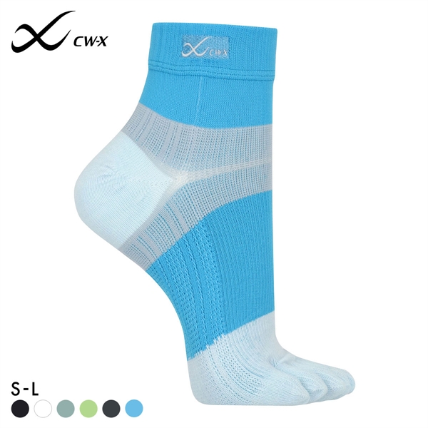 大谷翔平愛用モデル ワコール Wacoal シーダブリューエックス CW-X PARTS 男女兼用5本指サポートソックス 靴下 ショートタイプ BCR610
