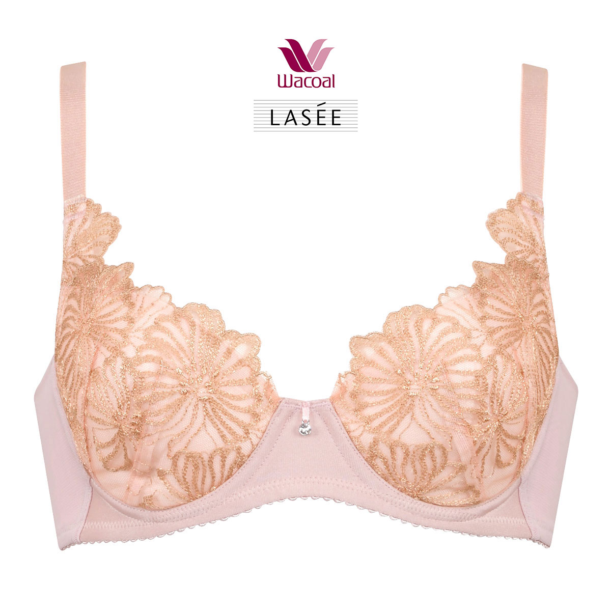 ワコール Wacoal ラゼ LASEE 38G BFA438 胸もと年齢マイナス5歳をめざすブラ ふっくら長持ち ブラジャー BC リフトアップ 単品(OR-オレンジ-B70)