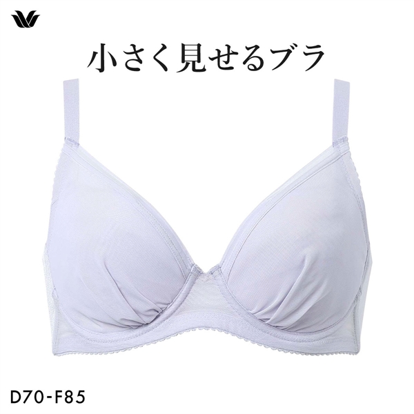 ワコール Wacoal 小さく見せるブラ シンプル BRB452 3/4カップ ブラジャー DEF 単品