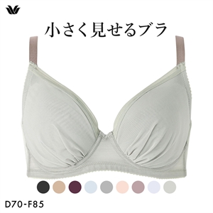 ワコール Wacoal 小さく見せるブラ シンプル BRB452 3/4カップ ブラジャー DEF 単品