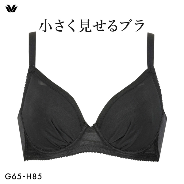 ワコール Wacoal 小さく見せるブラ シンプル BRB452 3/4カップ ブラジャー GH 単品