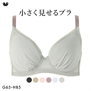 ワコール Wacoal 小さく見せるブラ シンプル BRB452 3/4カップ ブラジャー GH 単品