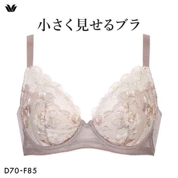 ワコール Wacoal 小さく見せるブラ BRB453 3/4カップ ブラジャー DEF 単品
