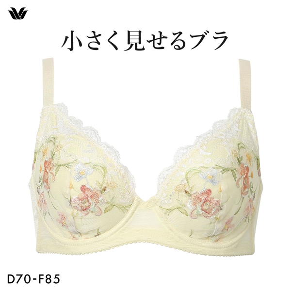 ワコール Wacoal 小さく見せるブラ BRB453 3/4カップ ブラジャー DEF 単品