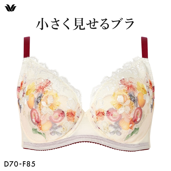 ワコール Wacoal 小さく見せるブラ BRB453 3/4カップ ブラジャー DEF 単品