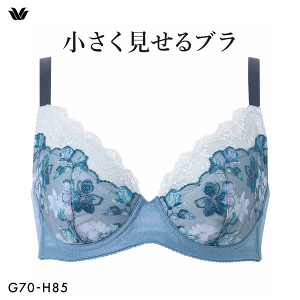 ワコール Wacoal 小さく見せるブラ BRB453 3/4カップ ブラジャー GH
