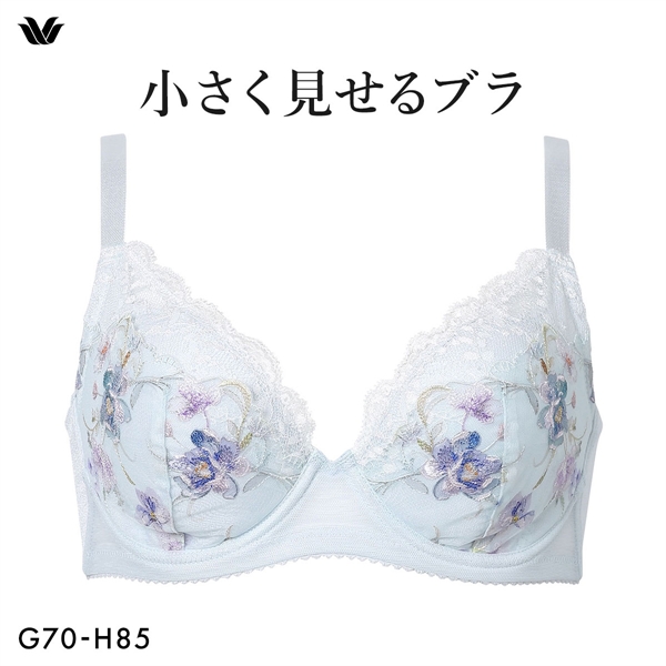 ワコール Wacoal 小さく見せるブラ BRB453 3/4カップ ブラジャー GH