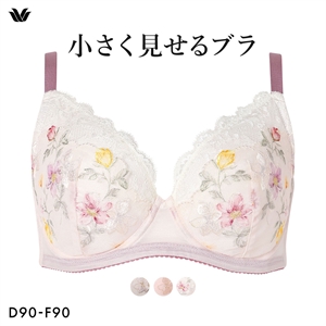 ワコール Wacoal 小さく見せるブラ BRB453 クイーンサイズ 3/4カップ ブラジャー DEF 単品