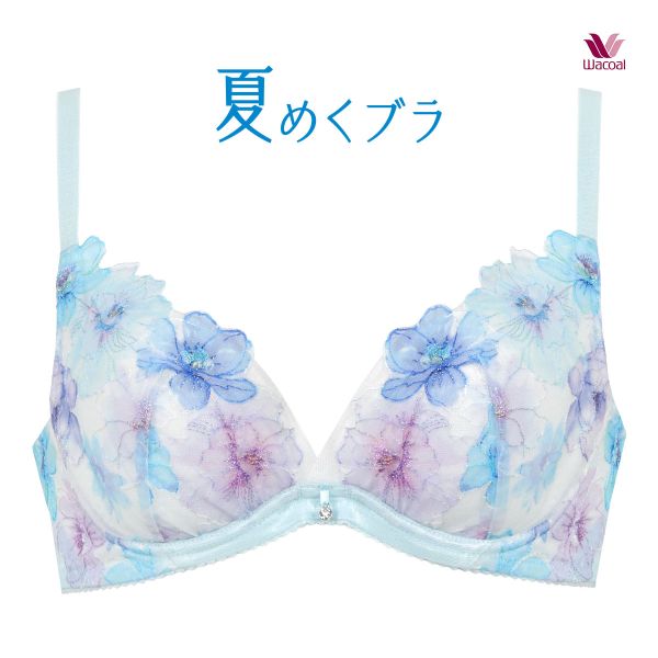 ワコール Wacoal BRB465 夏めくブラ 3/4カップブラジャー DEF ワコール ブラジャー 吸汗速乾 高通気