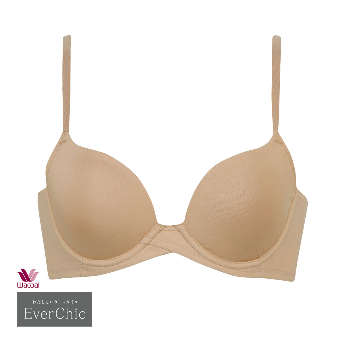 ワコール Wacoal エバーシック EverChic BRB494 3/4カップブラジャー BC 単品(BE-ベージュ-B65)