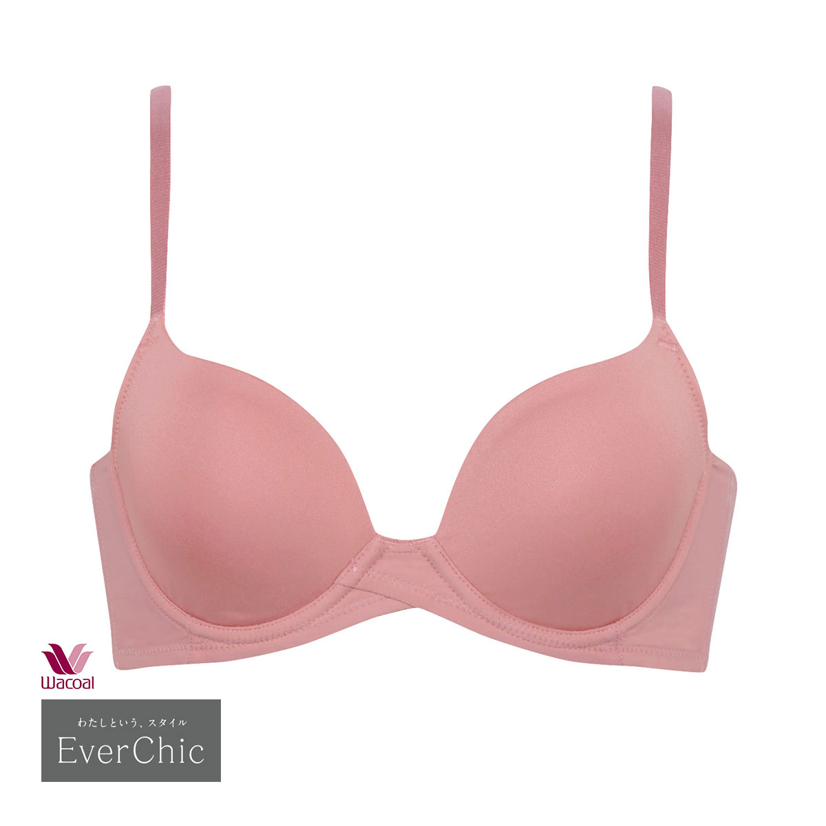 ワコール Wacoal エバーシック EverChic BRB494 3/4カップブラジャー BC 単品(PI-ピンク-B65)
