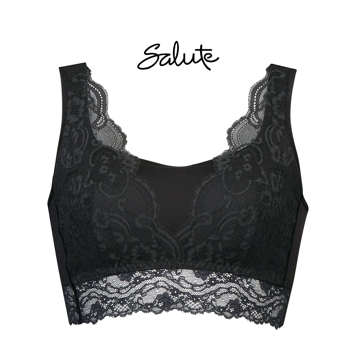 ワコール Wacoal サルート Salute series00 ナイトアップブラ ドレッシィ Night Up Bra Dressy ナイトブラ ノンワイヤー ブラジャー LL 単品(BK-ブラック-LL)