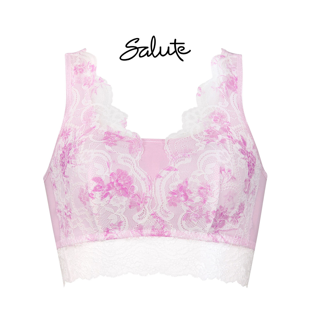 ワコール Wacoal サルート Salute series00 ナイトアップブラ ドレッシィ Night Up Bra Dressy ナイトブラ ノンワイヤー ブラジャー ML 単品(LPI-薄ピンク-M)