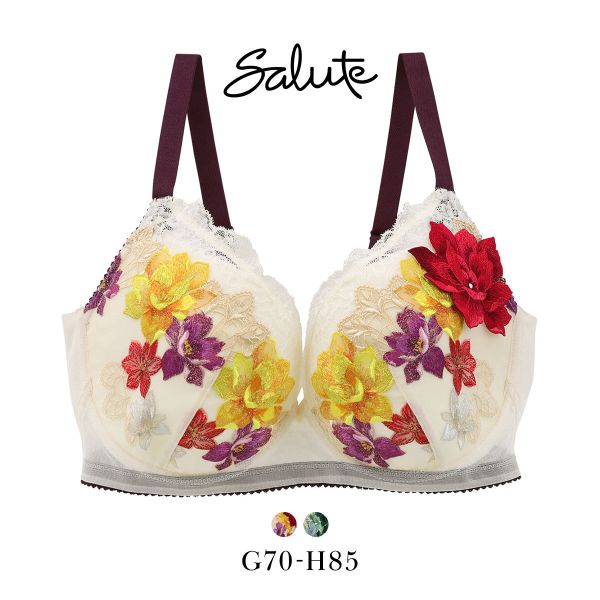 ワコール Wacoal サルート Salute 30G 小さく見せるブラ GH ブラジャー フルカップ 大きいサイズ 下着 単品 BTJ230 24AW フェア