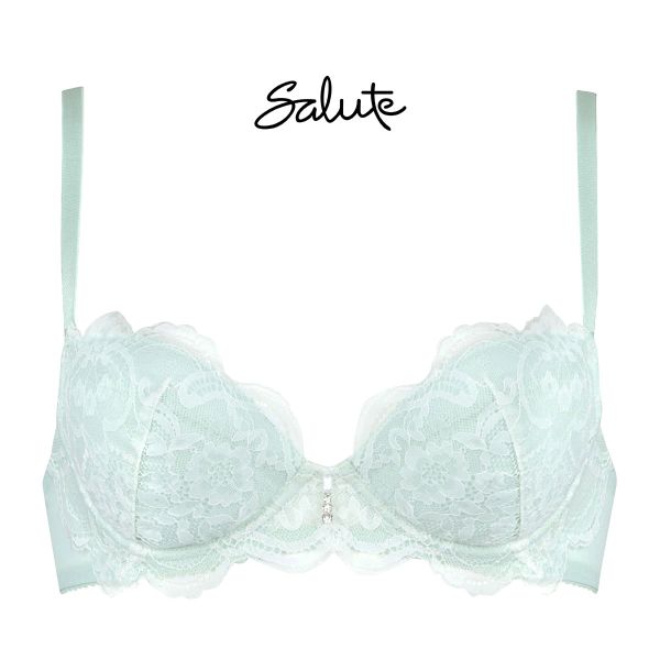 ワコール Wacoal サルート Salute series00 P-UP 3/4カップ ブラジャー C プッシュアップブラ 谷間 単品