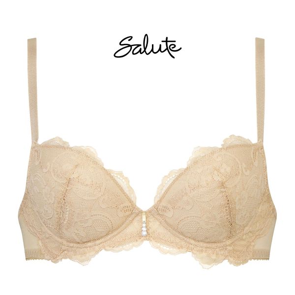 ワコール Wacoal サルート Salute series00 P-UP 3/4カップ ブラジャー DEF プッシュアップブラ 谷間 単品