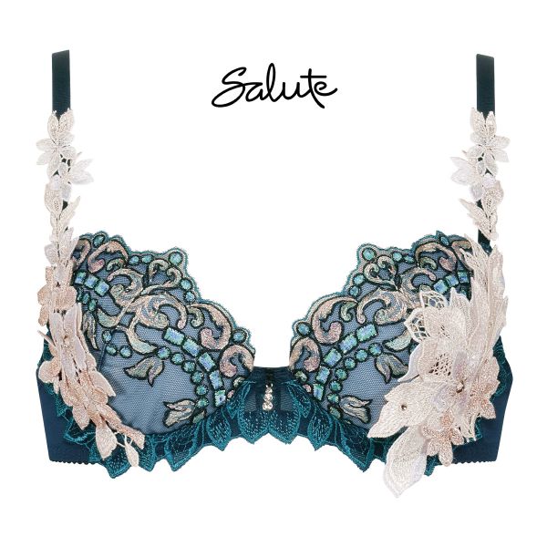 ワコール Wacoal サルート Salute 24SS先行 02G BTJ402 P-UP ブラジャー GHI プッシュアップ 単品 プレステージ