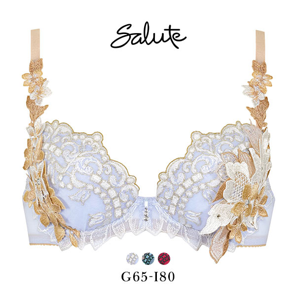 ワコール Wacoal サルート Salute 24SS先行 02G BTJ402 P-UP ブラジャー GHI プッシュアップ 単品 プレステージ