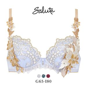 ワコール Wacoal サルート Salute 24SS先行 02G BTJ402 P-UP ブラジャー GHI プッシュアップ 単品 プレステージ