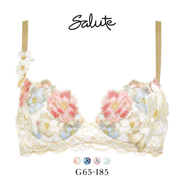 ワコール Wacoal サルート Salute 24SS 03G BTJ403 P-UP ブラジャー GHI プッシュアップ 単品 谷間 フェア