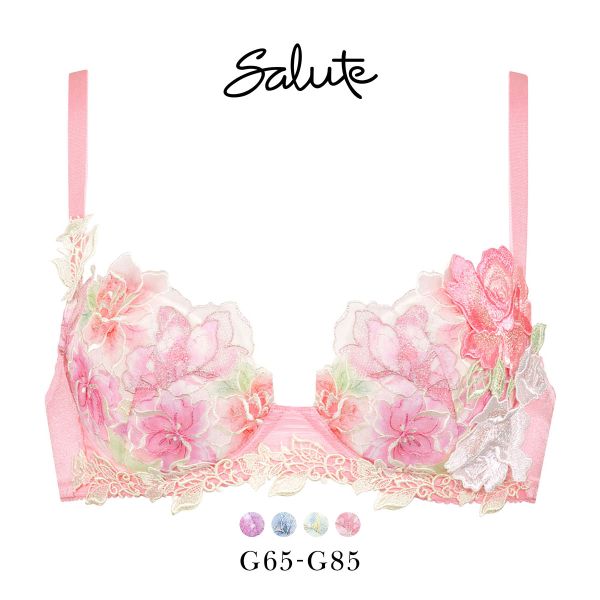 ワコール Wacoal サルート Salute 24SS 06G BTJ406 P-UP ブラジャー G プッシュアップ 谷間 大きいサイズ 単品 シーズン