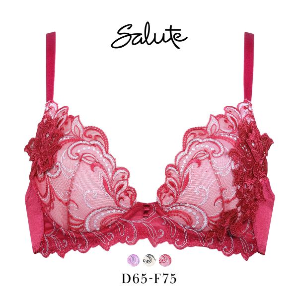 ワコール Wacoal サルート Salute 07G BTJ407 VIVA LINE ブラジャー DEF ビバライン 谷間 単品 24SS ブルーム 大きいサイズ