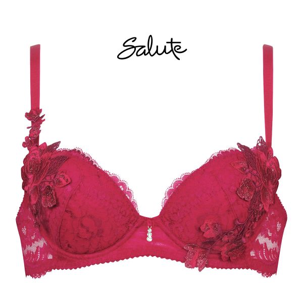 ワコール Wacoal サルート Salute 10G BTJ410 P-UP 3/4カップ ブラジャー DEF プッシュアップブラ 谷間 単品