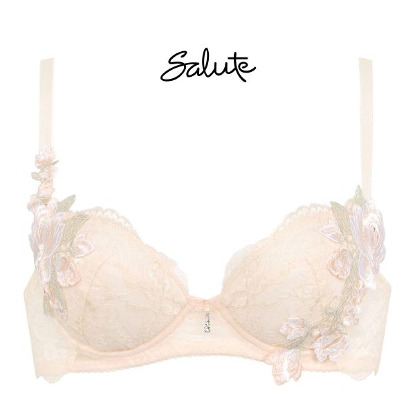 ワコール Wacoal サルート Salute 10G BTJ410 P-UP 3/4カップ ブラジャー DEF プッシュアップブラ 谷間 単品