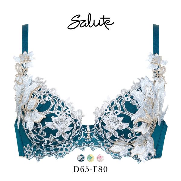 ワコール Wacoal サルート Salute 12G BTJ412 P-UP ブラジャー DEF プッシュアップ 谷間 単品 24AW先行 プレステージ