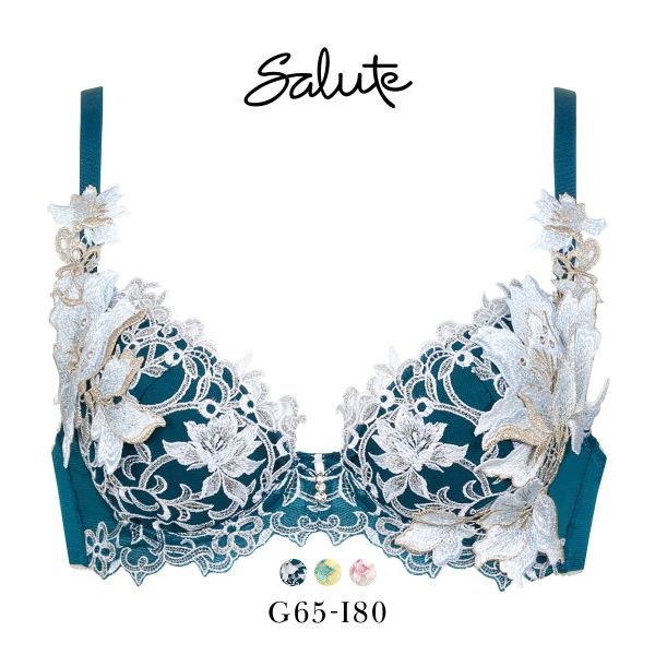 ワコール Wacoal サルート Salute 12G BTJ412 P-UP ブラジャー GHI プッシュアップ 谷間 単品 24AW先行 プレステージ