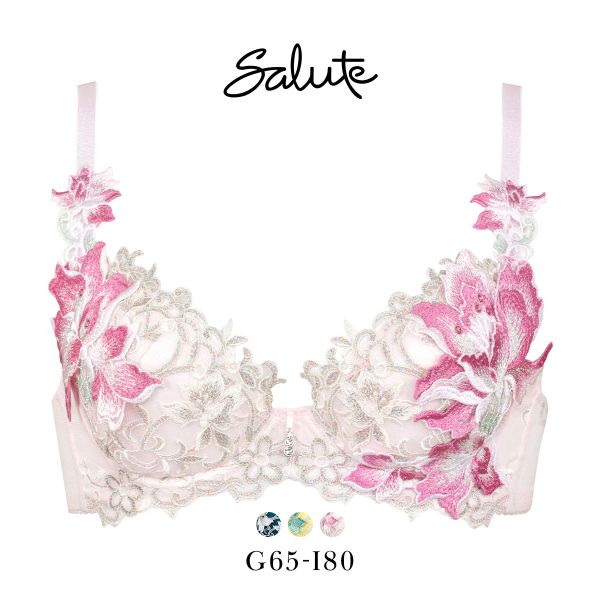 ワコール Wacoal サルート Salute 12G BTJ412 P-UP ブラジャー GHI プッシュアップ 谷間 単品 24AW先行 プレステージ