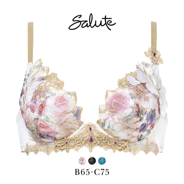 ワコール サルート 17グループ 17G VIVA LINE ブラジャー BC ビバライン 谷間 Wacoal Salute BTJ417 25SSブルーム