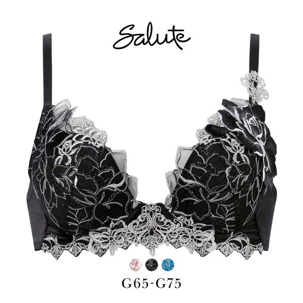ワコール サルート 17グループ 17G VIVA LINE ブラジャー G ビバライン 谷間 Wacoal Salute BTJ417 25SSブルーム
