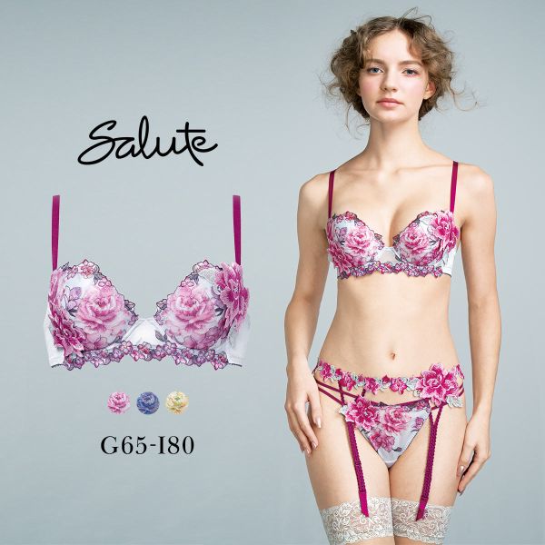 ワコール サルート 21グループ 21G P-UP ブラジャー プッシュアップ GHI 大きいサイズ 谷間 Wacoal Salute BTJ421 25AW先行コア