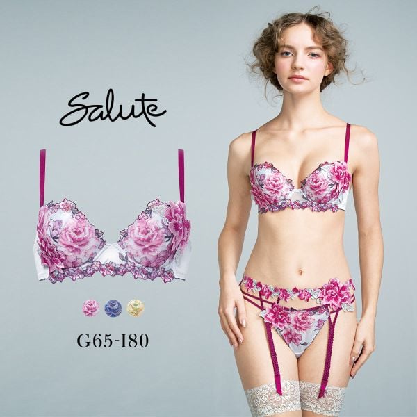 ワコール サルート 21グループ 21G P-UP ブラジャー プッシュアップ GHI 大きいサイズ 谷間 Wacoal Salute BTJ421 25AW先行コア