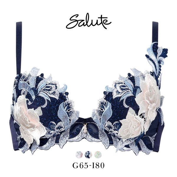 ワコール サルート 22グループ 22G P-UP ブラジャー GHI プッシュアップ 谷間 Wacoal Salute BTJ422 25AW先行プレステージ