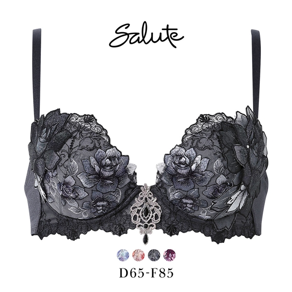 ワコール サルート 23グループ 23G P-UP ブラジャー DEF プッシュアップ 谷間 大きいサイズ Wacoal Salute BTJ423 25AWフェア