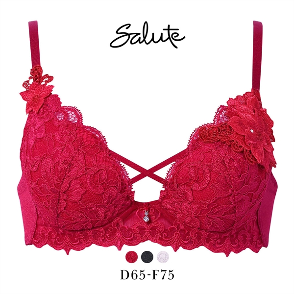 ワコール サルート 27グループ 27G VIVA LINE ブラジャー DEF ビバライン 谷間 Wacoal Salute BTJ427 25AWブルーム 大きいサイズ