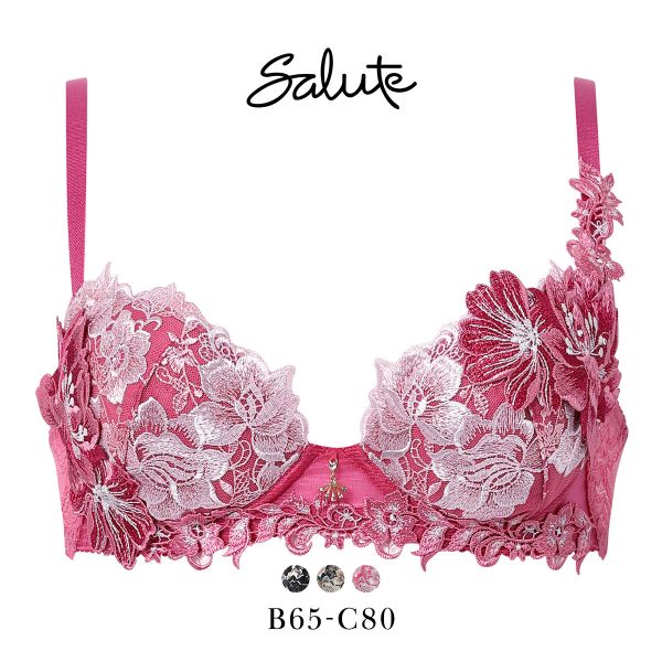 ワコール サルート 28グループ 28G P-UP ブラジャー プッシュアップ BC 谷間 Wacoal Salute BTJ428 25AWブライト