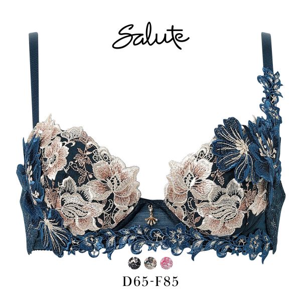 ワコール サルート 28グループ 28G P-UP ブラジャー プッシュアップ DEF 谷間 大きいサイズ Wacoal Salute BTJ428 25AWブライト