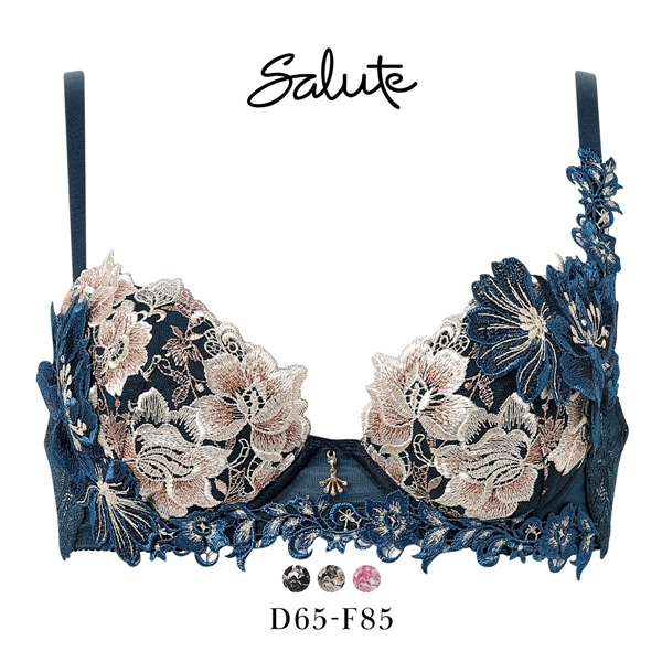 ワコール サルート 28グループ 28G P-UP ブラジャー プッシュアップ DEF 谷間 大きいサイズ Wacoal Salute BTJ428 25AWブライト