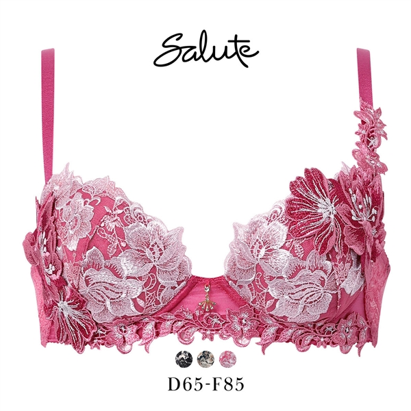 ワコール サルート 28グループ 28G P-UP ブラジャー プッシュアップ DEF 谷間 大きいサイズ Wacoal Salute BTJ428 25AWブライト