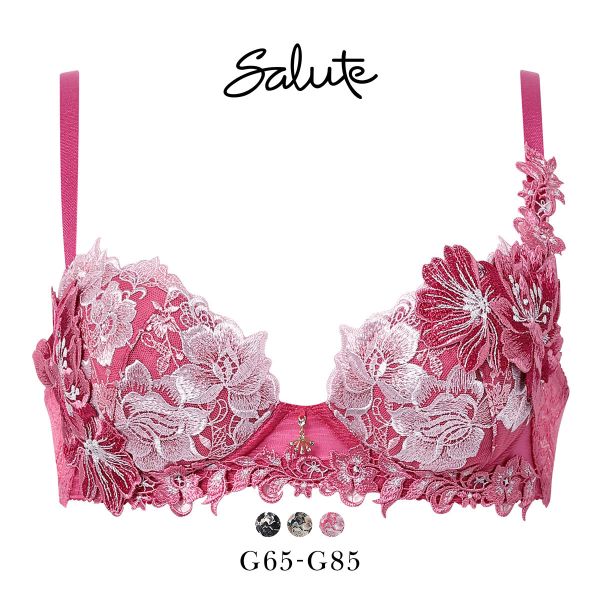 ワコール サルート 28グループ 28G P-UP ブラジャー プッシュアップ G 谷間 大きいサイズ Wacoal Salute BTJ428 25AWブライト