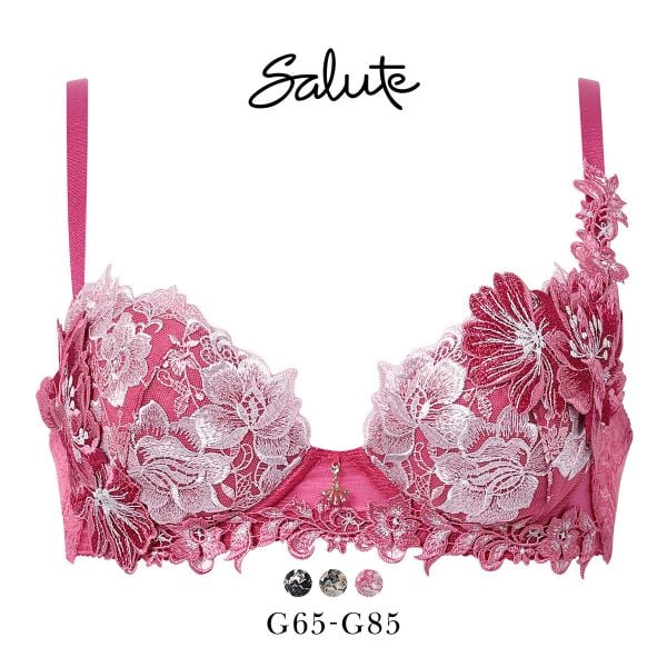 ワコール サルート 28グループ 28G P-UP ブラジャー プッシュアップ G 谷間 大きいサイズ Wacoal Salute BTJ428 25AWブライト