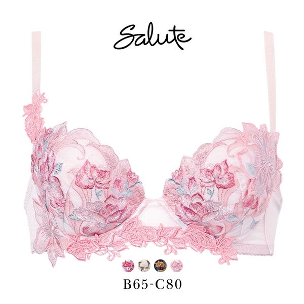 ワコール サルート 33グループ 33G P-UP ブラジャー BC プッシュアップ 谷間 Wacoal Salute BTJ433 26SSフェア