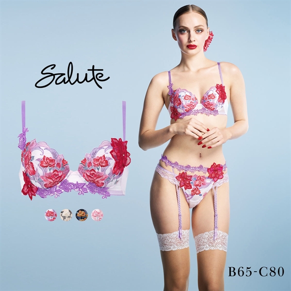 ワコール サルート 33グループ 33G P-UP ブラジャー BC プッシュアップ 谷間 Wacoal Salute BTJ433 26SSフェア