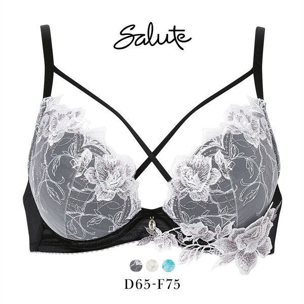 ワコール サルート 37グループ 37G VIVA LINE ブラジャー DEF ビバライン 谷間 Wacoal Salute BTJ437 26SSブルーム