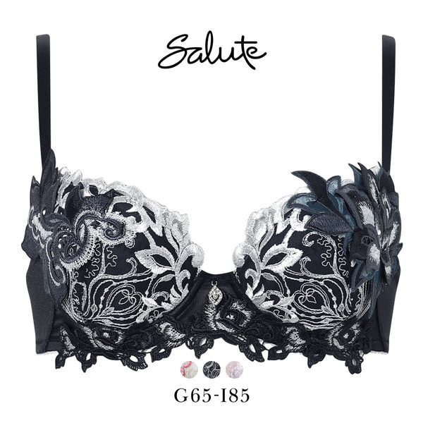 ワコール サルート 38グループ 38G P-UP ブラジャー プッシュアップ GHI 谷間 大きいサイズ Wacoal Salute BTJ438 26SSブライト