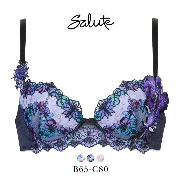 ワコール サルート 50グループ 50G P-UP ブラジャー BC プッシュアップ 谷間 Wacoal Salute BTJ450 25SS先行コア